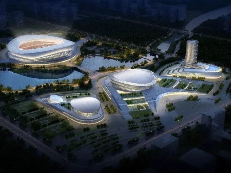 [Kasus proyek] Pusat Olahraga Olimpiade Shandong Linyi mengadopsi bahan aluminium Fen'an Ikhtisar Pusat Olahraga Olimpiade Shandong Linyi